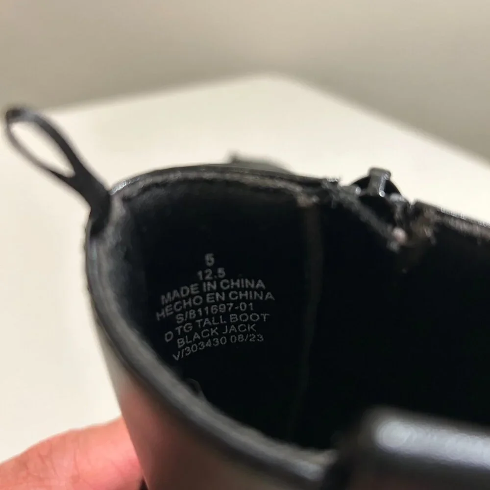 Old Navy Toddler Tall Black Boots Size: 5